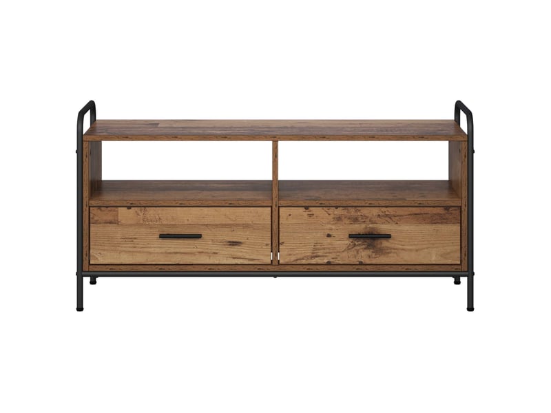  Meuble tv moderne, banc tv 67,5x33x50 cm bois ancien bois d'ingénierie  - Conforama D