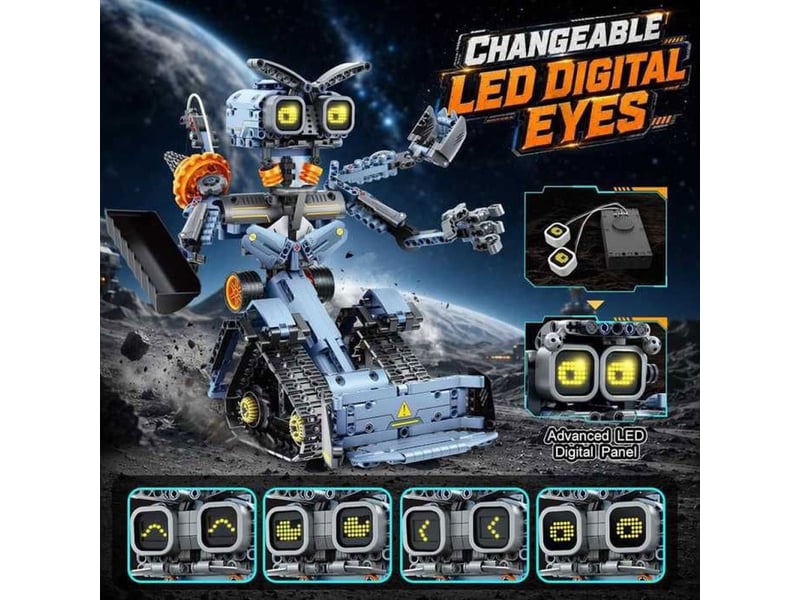  Robot de construction 5 en 1 programmable 795 pieces led app telecommande 2,4 ghz 151498_AADJG97322_6_DROPFR - Conforama C