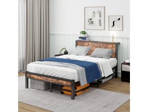 Lit avec rangement 120x200cm <strong>HAUSS SPOLE</strong>  <strong></strong> coloris bicolore