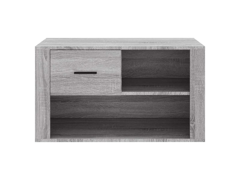  Meuble à chaussure, armoire à chaussures sonoma gris 80x35x45 cm bois d'ingénierie  - Conforama E