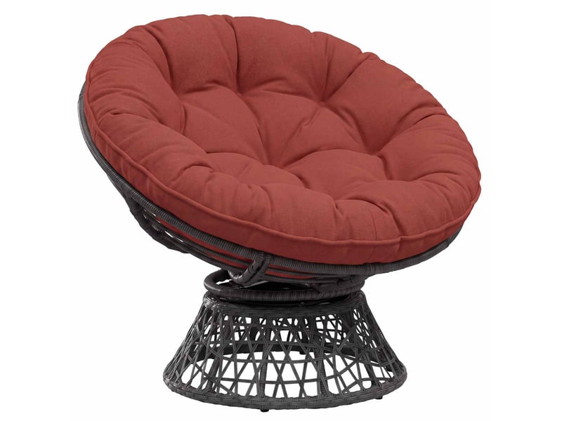  Coussin de chaise suspendue, coussin d'assise vianen 100 % polyester rouge cf54289  - Conforama C