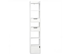 Bibliotheque coloris  blanc 6 étagère(s) EVRYAE   - 24 cm x 181 cm