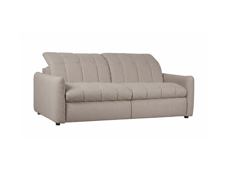 Canapé roma 2 places convertible avec relax électrique en tissu - taupe ROMA - Conforama E