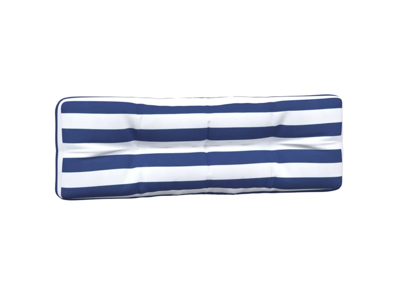  Lot de 2 coussins de palette, coussins de canapé rayures bleuesblanches tissu cf59596  - Conforama D
