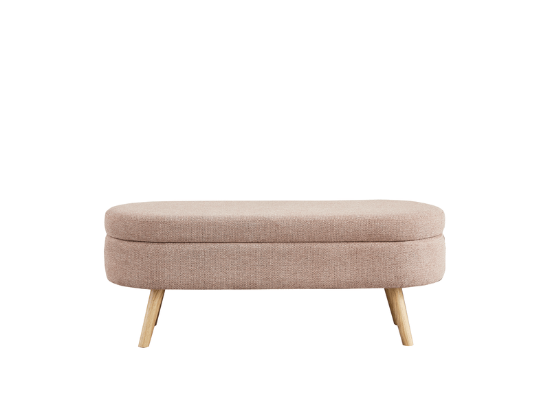  Banc avec coffre de rangement en mdf rose 110 x 40 x 42 cm  - Conforama A