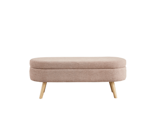 Banc avec coffre de rangement en mdf rose 110 x 40 x 42 cm