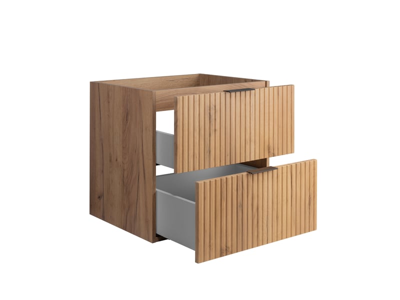  Meuble suspendu sous lavabo flow chêne 60 cm  - Conforama R