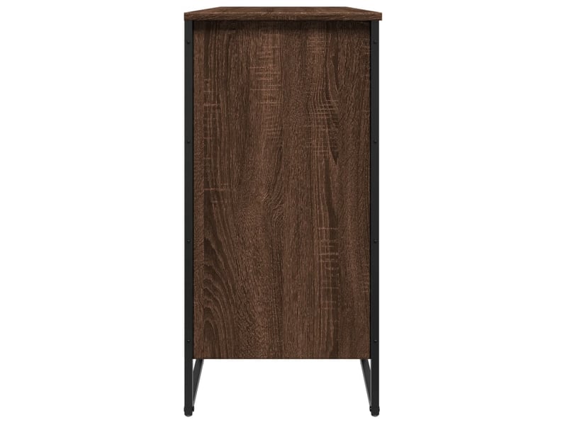  Meuble à chaussure | armoire à chaussures chêne marron 80x38x78 cm bois d'ingénierie  - Conforama E