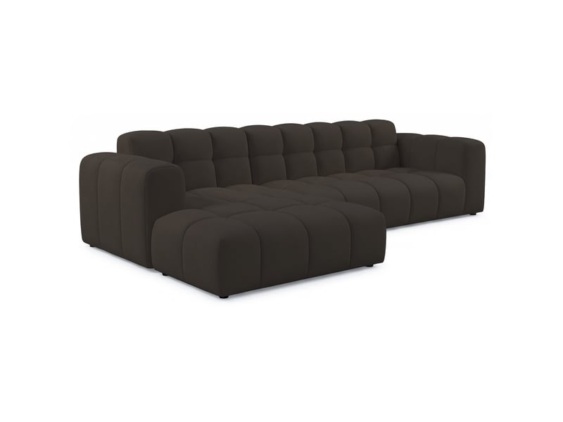 Selsey boloon - canapé d'angle - 300 cm - velours marron Boloon - Conforama C