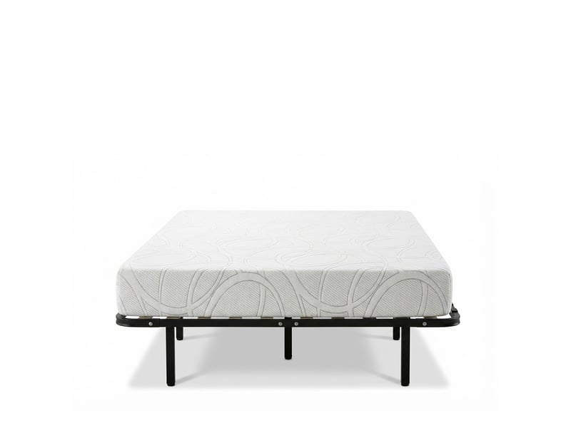  Ensemble matelas mémoire de forme eupraxie avec cadre à lattes - blanc - 140x200 4BC.SR.SK.1420 - Conforama A
