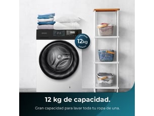 Lave linge ouverture hublot <strong>CECOTEC</strong>  - 12 kg 1400 trs/min profondeur 64 cm