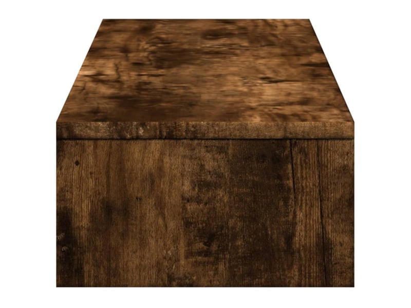  Support de moniteur table meuble bureau avec tiroirs bois d'ingénierie marron 02_0044937  - Conforama D