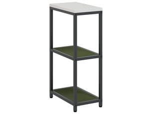 Étagère de cuisine, étagère de rangement hattem vert olive 30x50x92cm acier