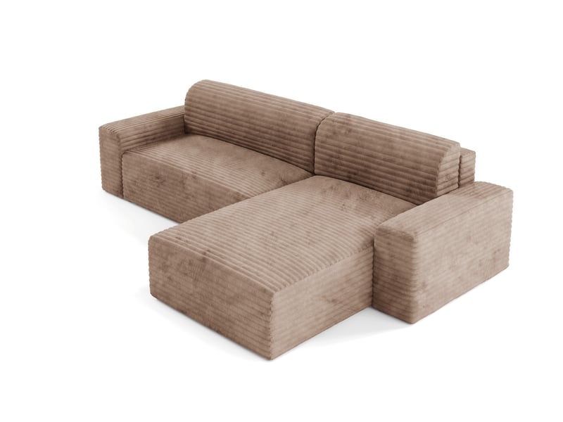  Canapé d’angle coco l avec fonction de couchage couleur : tilia 17  - Conforama D