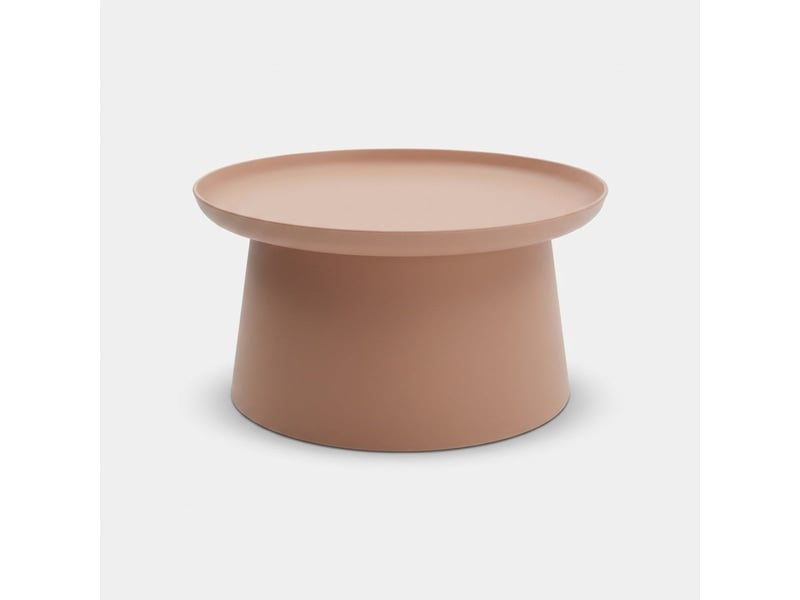 Table basse ronde 70 cm en polypropylène cres - rose - Conforama A