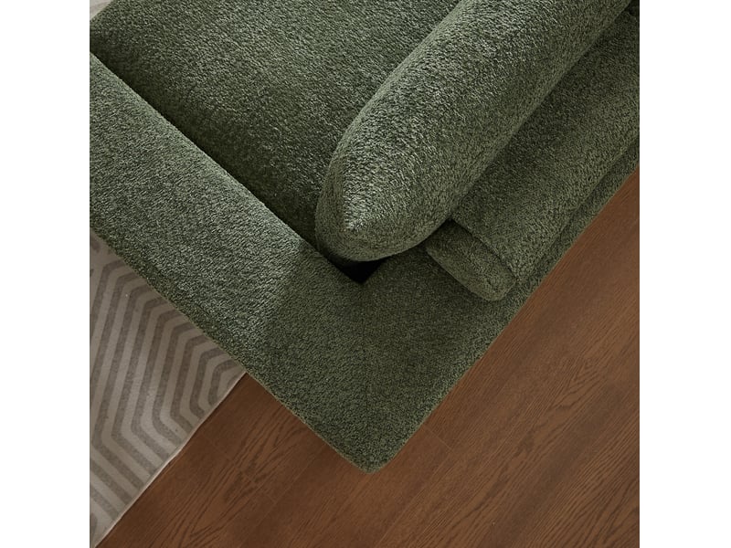  Canapé d'angle modulable 250x160x80cm, méridienne l réversible, canapé compressé, meuble de salon, revêtement chenille  - Conforama E