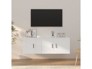 Meuble tv coloris blanc  <strong></strong>  <strong></strong>