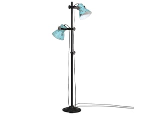 Lampadaire salon, lampe sur pied 25 w bleu délavé 25x25x90140 cm e27