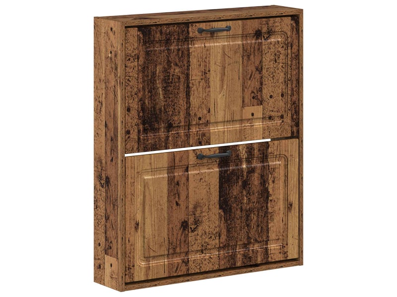  Meuble à chaussures mural, armoire à chaussures utrecht 71x17x86 cm bois ancien  - Conforama A
