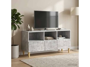 Meuble tv coloris gris 102 cm <strong></strong>  <strong></strong>