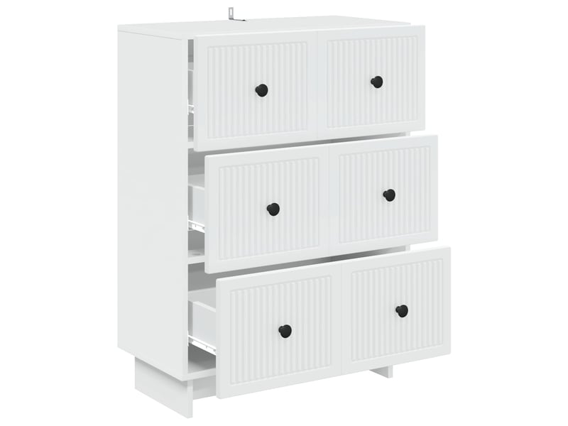  Armoire à tiroirs, rangement bureau blanc 66 x 34,5 x 90 cm bois d'ingénierie shl7802  - Conforama E