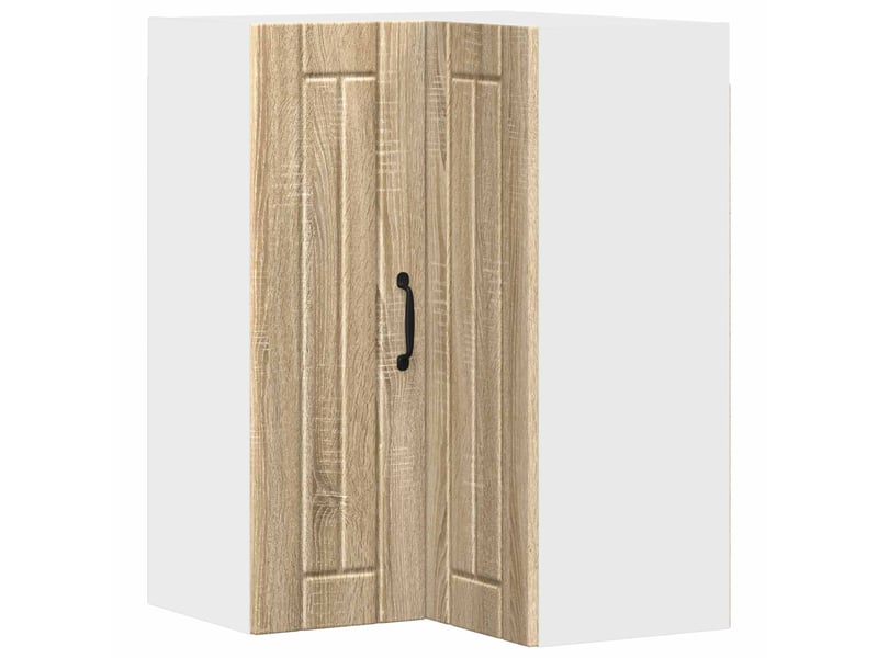  Meuble mural de cuisine, armoire d'angle cuisine lucca chêne sonoma 57x57x80cm  - Conforama A
