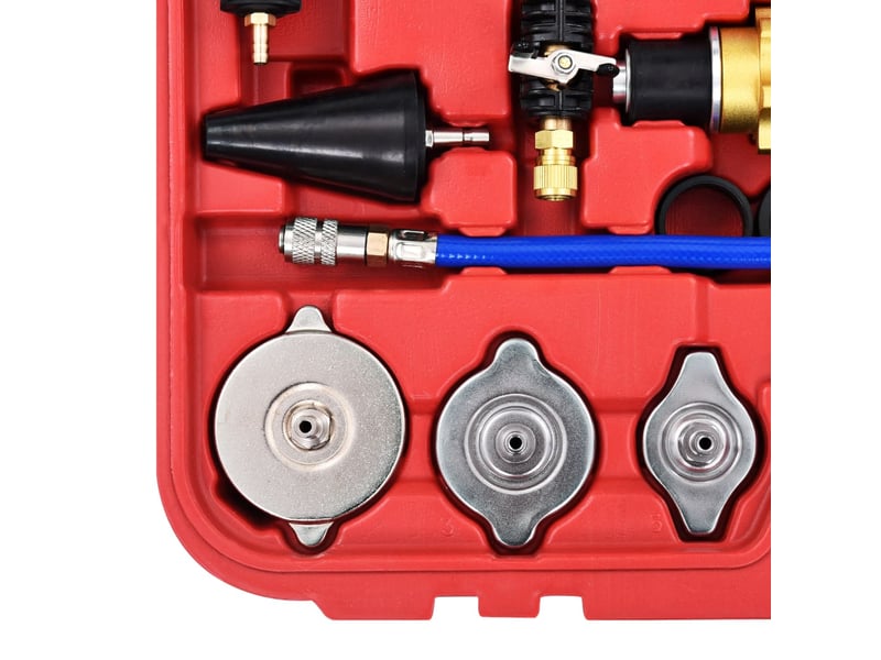  Testeur de pression pour refroidissement et bouchon 28 pièces 02_0004127  - Conforama E