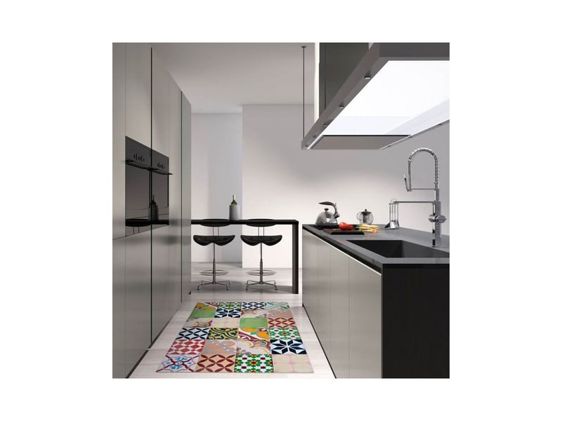  Tapis intérieur extérieur en vinyle mosaique 90 x 60 cm  - Conforama C