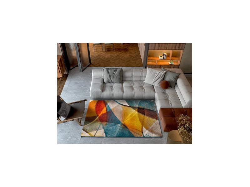  Tapis rectangulaire atticgo leire multi, 100% polypropylène, dos jute 40182 - Conforama D