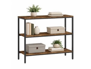 Table basse rectangulaire coloris marron <strong>CHICFURN</strong> <strong></strong> - 35 cmx101 cm