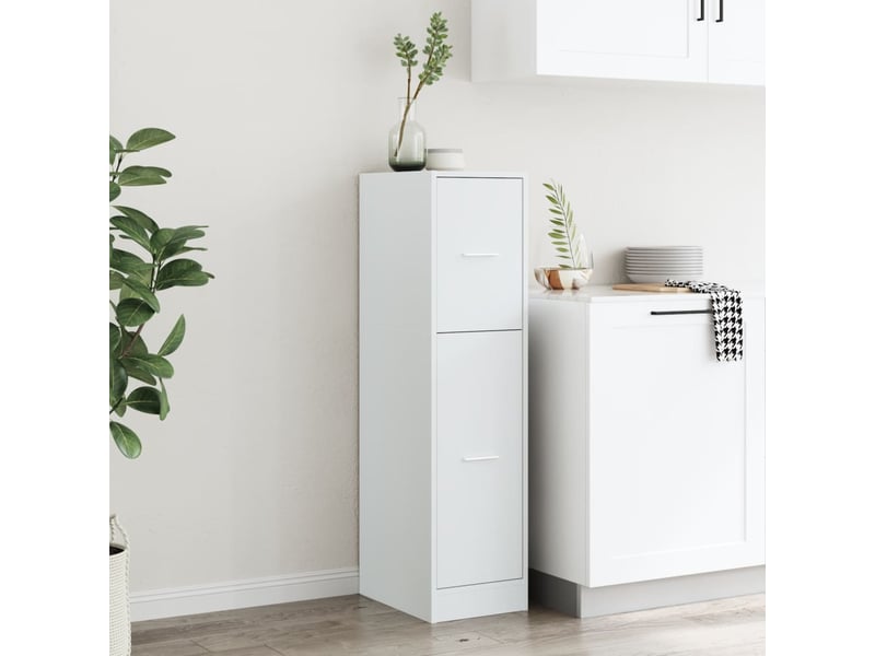  Meuble de rangement, armoire d'apothicaire blanc 30x41x118 cm bois d'ingénierie  - Conforama C