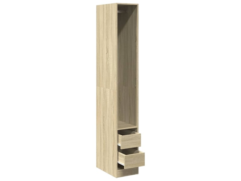  Garde-robe, armoire de rangement chêne sonoma 30x50x200 cm bois d'ingénierie shl71350  - Conforama E