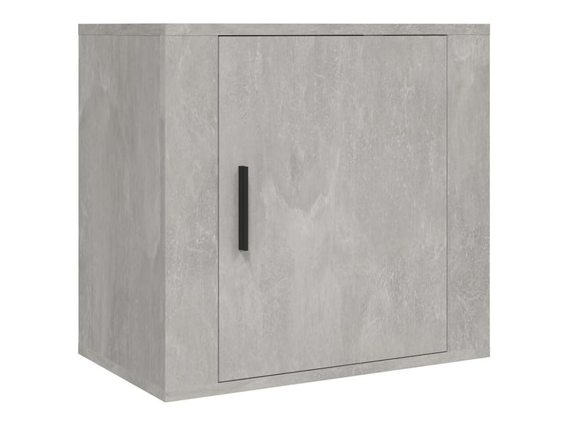  Lot de 2 tables de chevet - cabinet de chevet - table de nuit murales gris béton 50x30x47 cm  - Conforama D