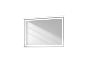 Emke miroir lumineux salle de bain 70x50cm,miroir led avec interrupteur à bouton,anti-buée,éclairage lumière blanche froidechaude
