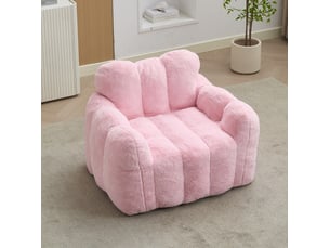 Fauteuil fixe <strong>MODENVIE</strong> <strong></strong> Velours rose vendu A l'unité