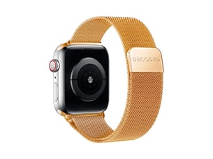 Bracelet pour apple watch 38 , 40 , 41 , 42 mm modèle milan traction v2 decoded dorée