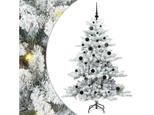 Sapin de noël, arbre de noël artificiel à branches articulées blanc 150 cm shl9944