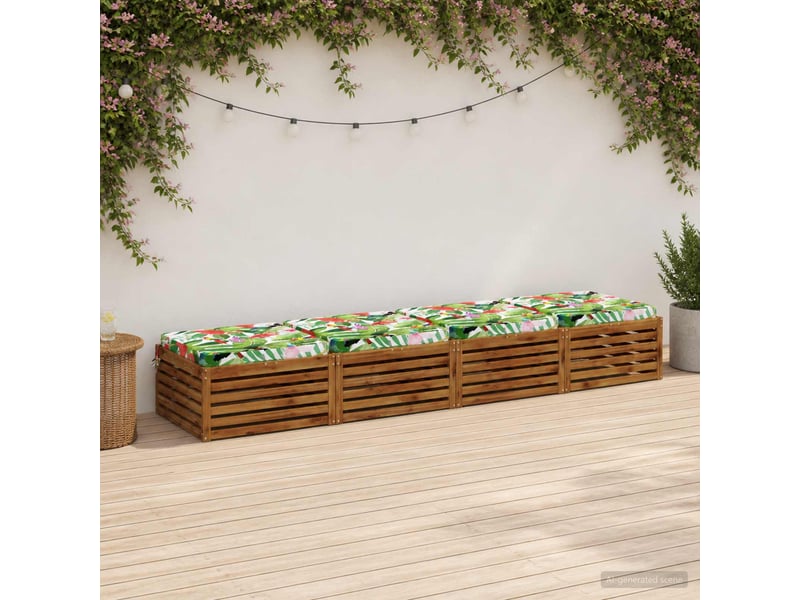  Lot de 4 coussins de siège, coussins d'assise soest 100 % polyester cf60208  - Conforama B