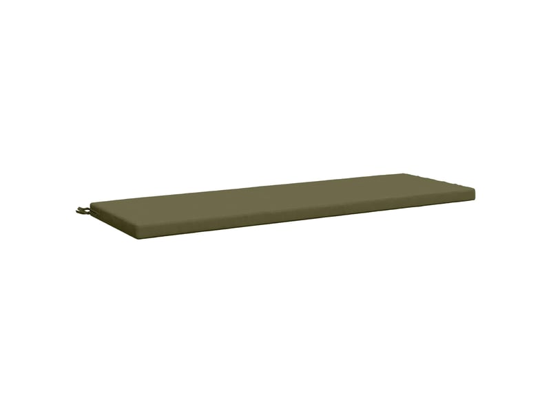 Lot de 2 coussins de banc, coussins d'assise soest 100 % polyester vert olive cf57576 - Conforama D