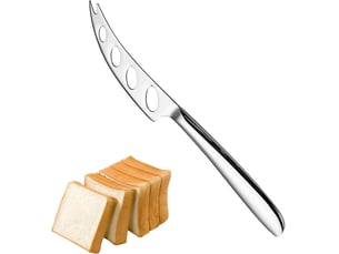 Trancheuse à fromage, couteau à fromage, râpe à chou, en acier inoxydable poli, coupe-fromage, lame tranchante avec denture, passe au lave-vaisselle