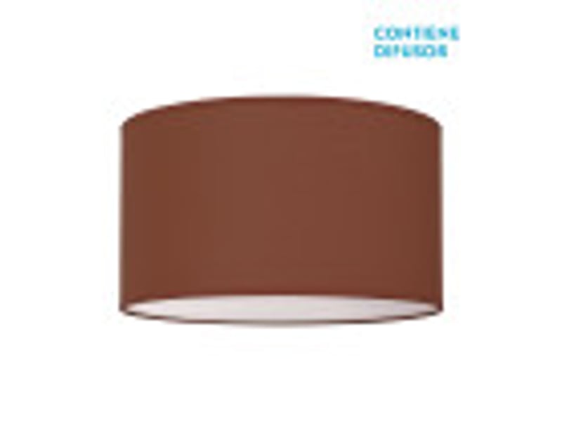  Fabrilamp nicole plafonnier textile marron chocolat avec diffuseur, 4 x e27, ø 50 cm 042985005 - Conforama B