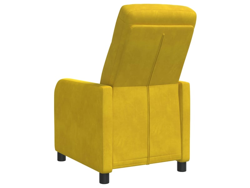  Vidaxl fauteuil inclinable jaune velours (v)  - Conforama E