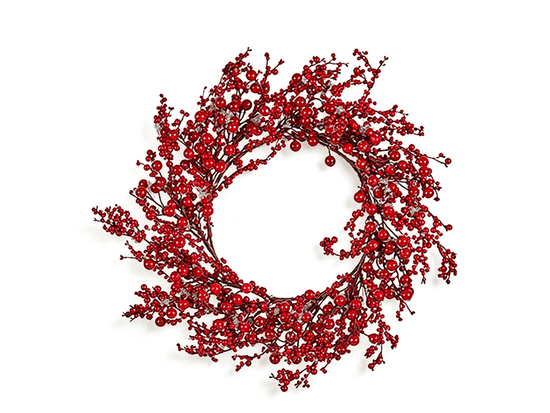  Couronne de l’avent krist+ rouge plastique fruits rouges 48 x 10 x 48 cm (6 unités) S3627065 - Conforama A