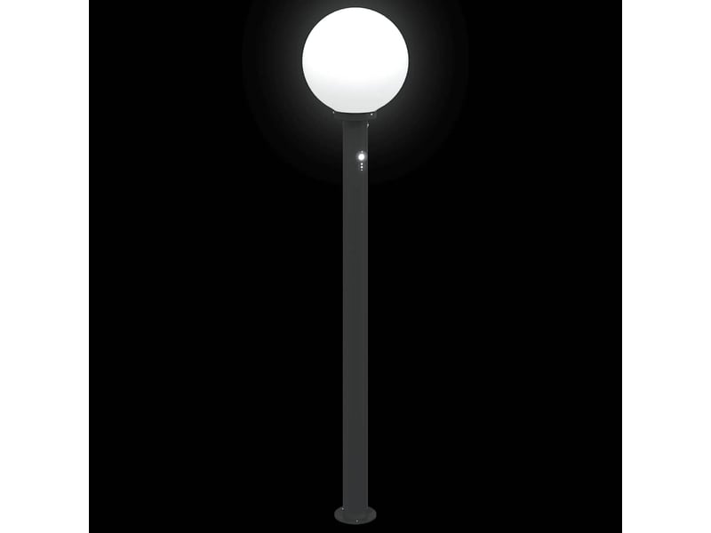  Lot de 3 borne lumineuse avec détecteur 120 cm noir ip44  - Conforama E
