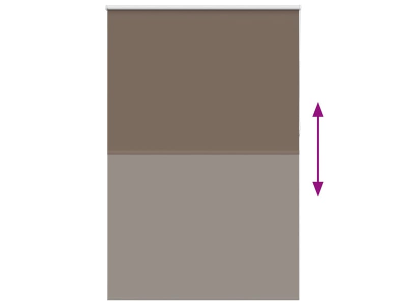  Store enrouleur occultant, store à rouleau café 165x230cm largeur du tissu cf45703  - Conforama E