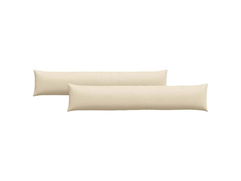  Lot de 2 coussins de canapé, coussins décoratifs tissu crème 200 x 40 cm cf58809  - Conforama A
