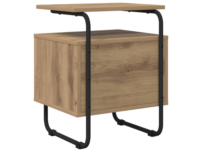  Table de chevet - cabinet de chevet - table de nuit chêne artisanal bois d'ingénierie  - Conforama E