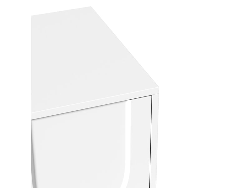  Meuble tv 180cm, design minimaliste et élégant avec grand rangement et pieds en bois meuble tv avec rangement  - Conforama D