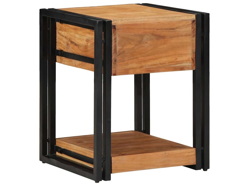  Table de chevet - cabinet de chevet - table de nuit 2 pc marron 40 x 40 x 50 cm  - Conforama E