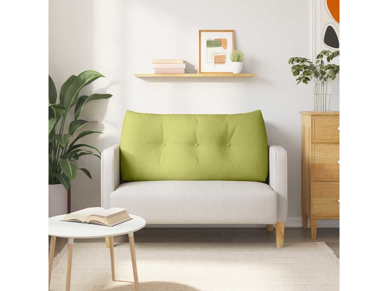 Coussin de dos, coussin de dossier vert clair 100 x 24 x 50 cm tissu cf55037 - Conforama D